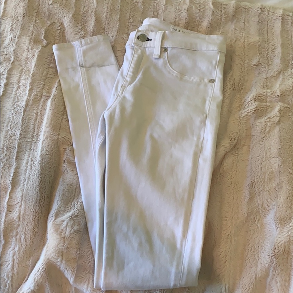 Rag and Bone White Skinny Jeans